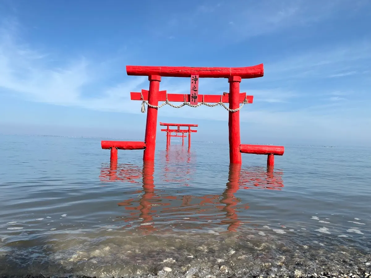 大魚神社の海中鳥居
